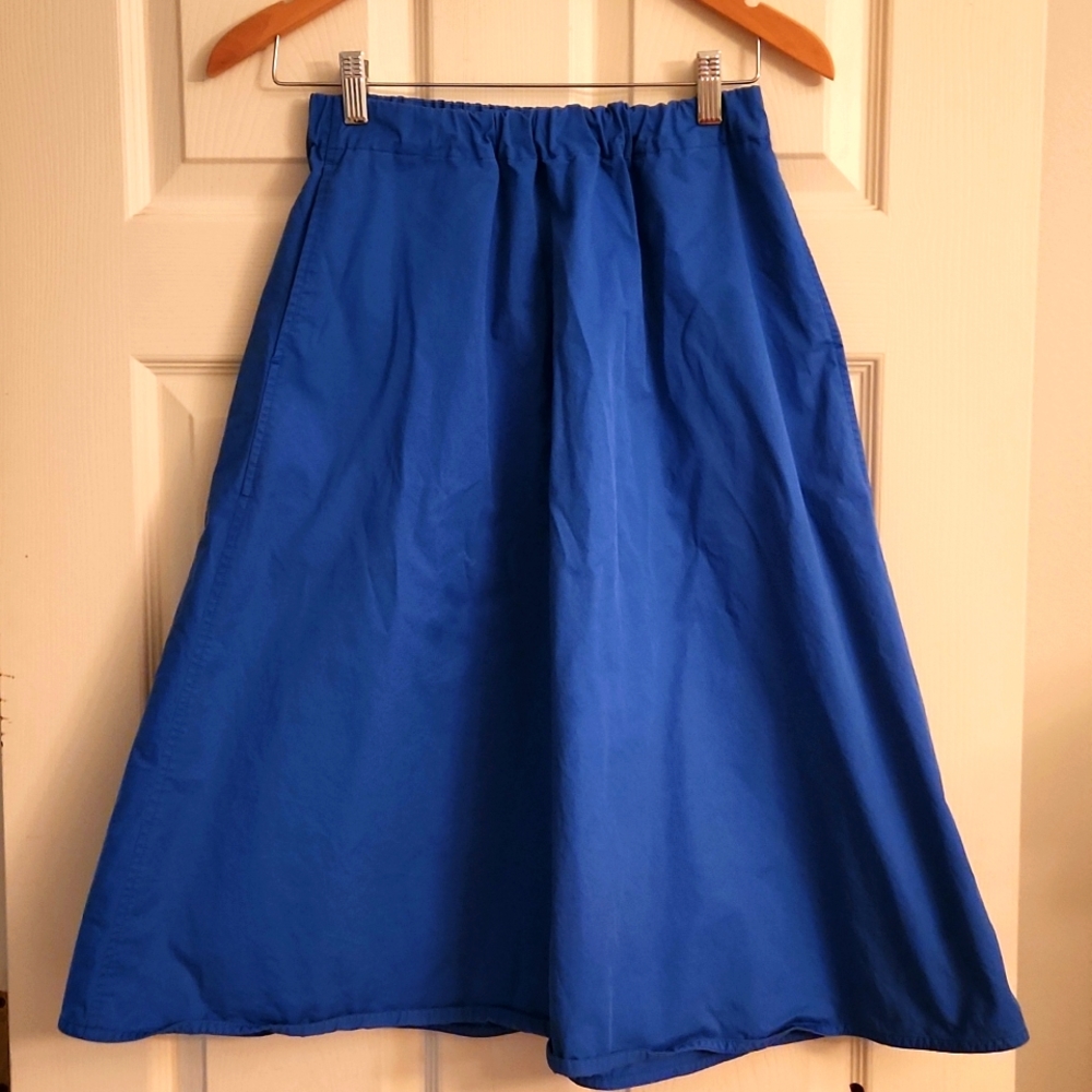 Everlane Midi Skirt, small, blue